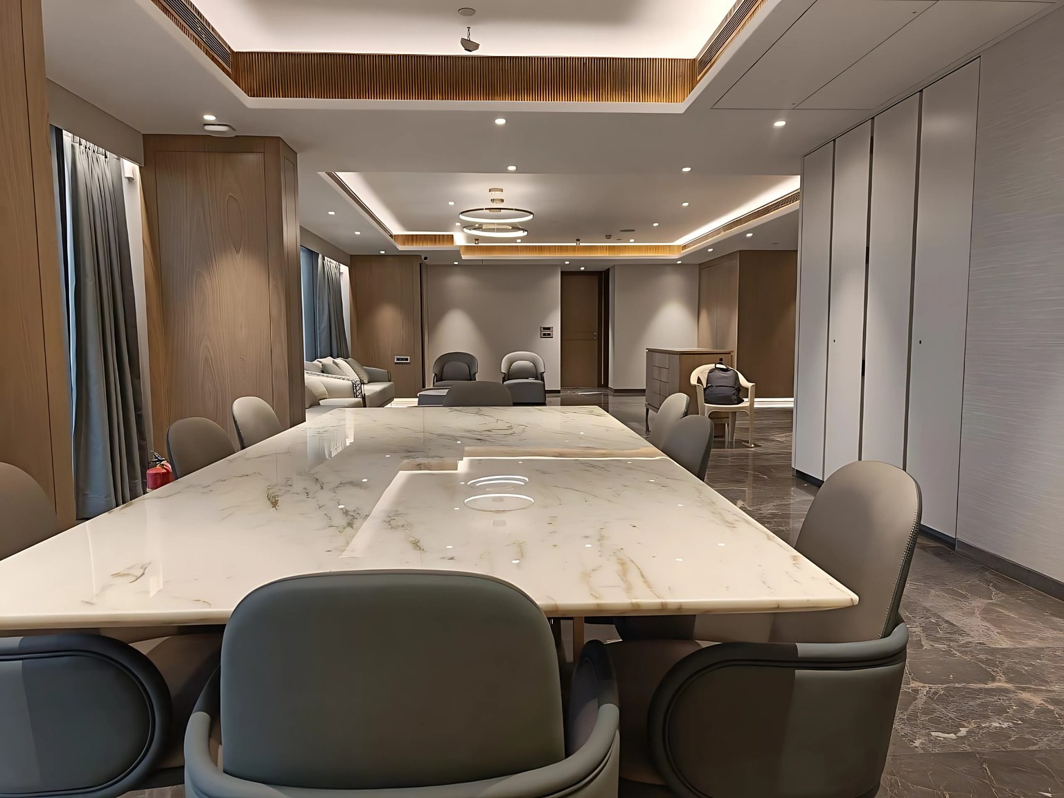 Trump Tower Worli dining room by Dhruv Designs