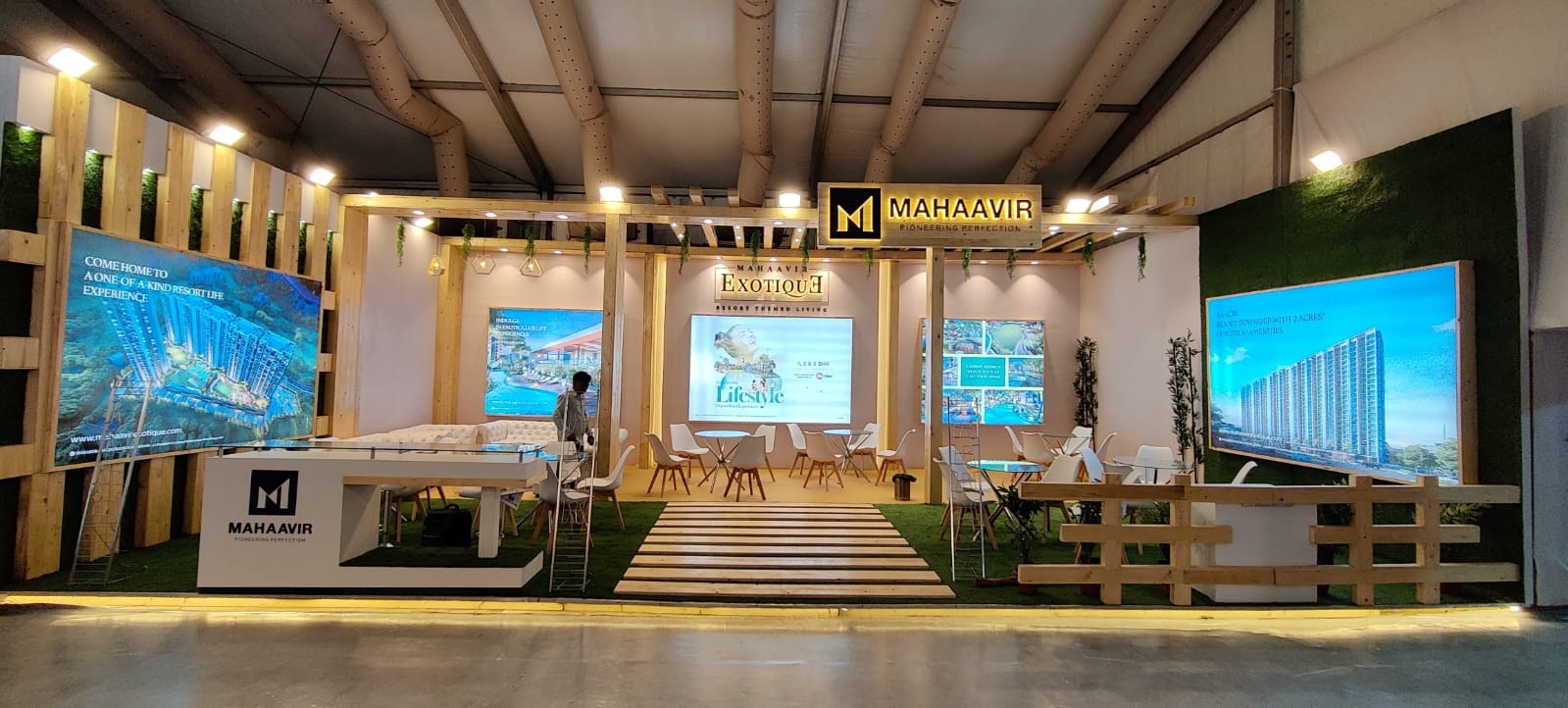 Mahaavir Builder exhibition setup